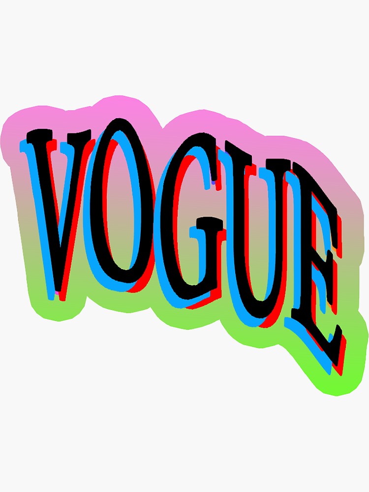 "Vogue Sticker" Sticker by alexcharlotte Redbubble