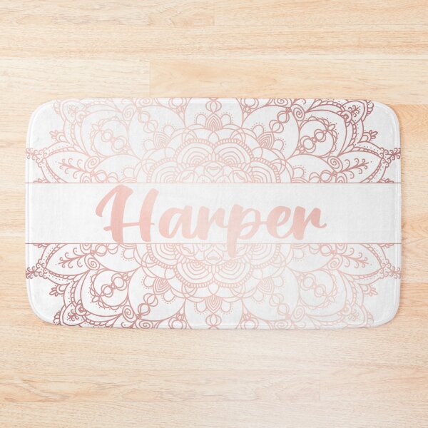 Item preview, First name Harper mandala in rose gold designed and sold by felinefeelings.