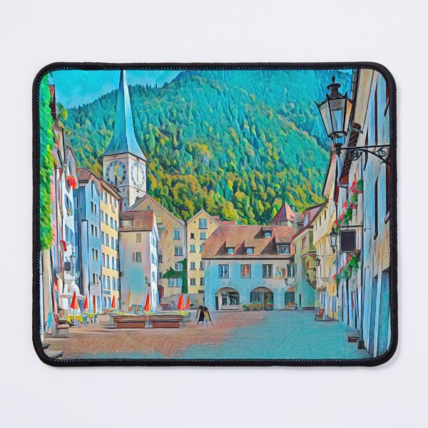 Item preview, Chur Cityscape designed and sold by Sofia-Draws.