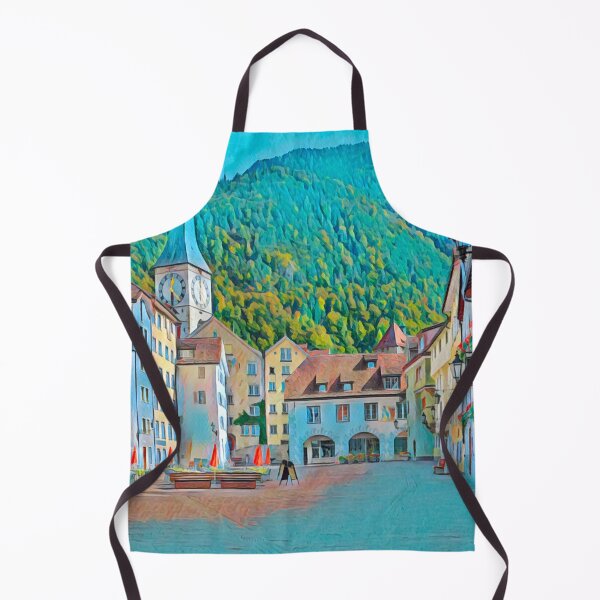 Item preview, Chur Cityscape designed and sold by Sofia-Draws.