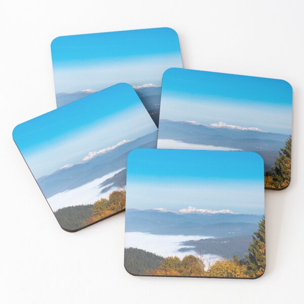 Item preview, Autumn fog below mountain Triglav designed and sold by Patrik Lovrin.