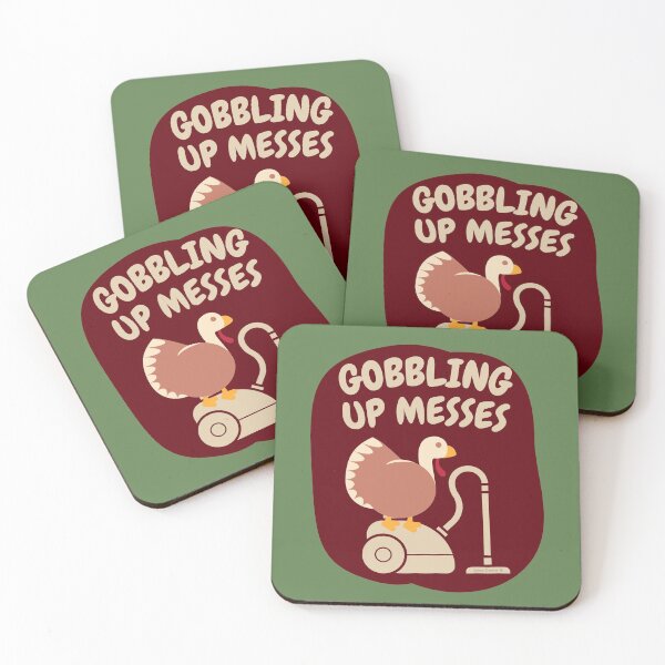 Item preview, Gobbling Up Messes Thanksgiving Vacuum Housekeeping Cleaning designed and sold by SavvyCleaner.