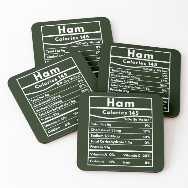 Item preview, Matching Thanksgiving Ham Nutritional Facts designed and sold by Nadey.