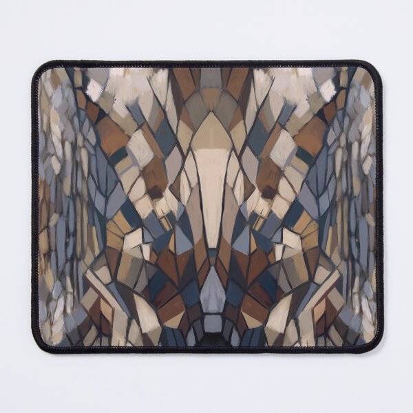 Artikelvorschau, Abstract, contemporary, painting, pattern, beige, terracotta, navy blue, ochre entworfen und verkauft von Svitac.
