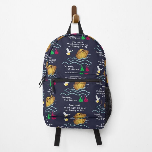 Item preview, Dear Noah. We thought the boat was leaving at 5 PM. Sincerely, The Dragons. designed and sold by SolidEarthArt.