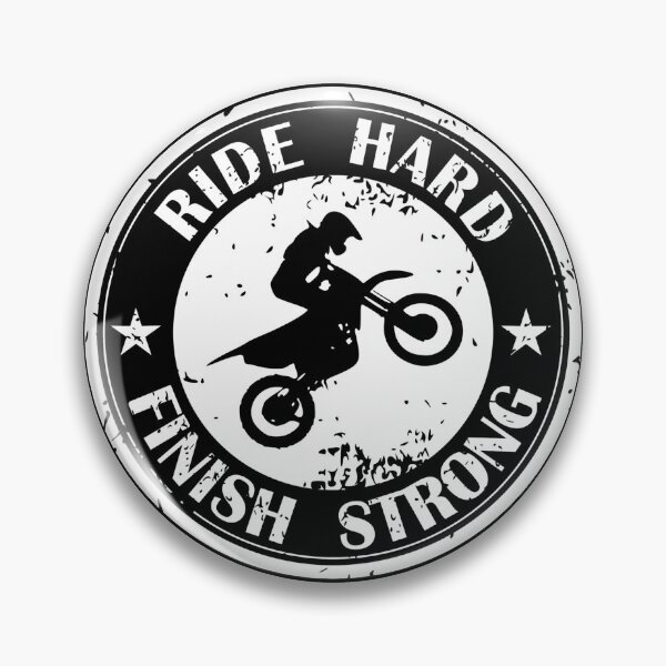Item preview, motocross dirt bike motorcycle rider distressed white riding designed and sold by UpwardSpin.