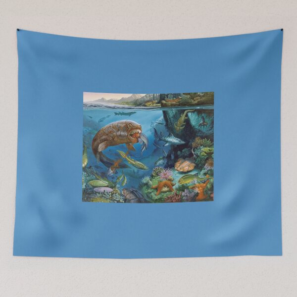 Item preview, Paleozoic Marine Life, Extinct, Fossils, Fish Eating designed and sold by ScienceSource.