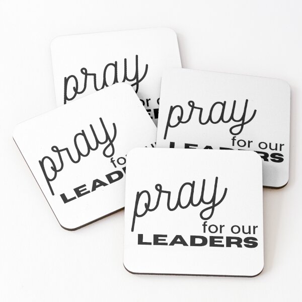 Item preview, Pray for Our Leaders | Black on White designed and sold by WordsToArt.