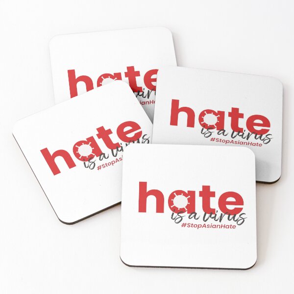 Item preview, Hate Is A Virus Love Not Hate Asian & Proud designed and sold by StickerbashCo.