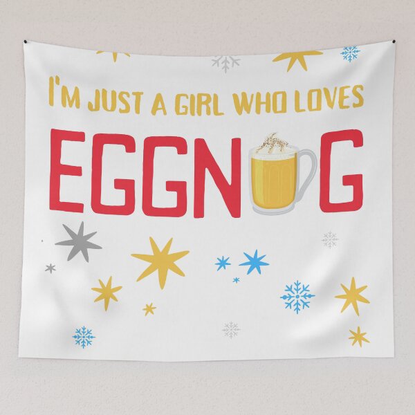 Item preview, I'm Just a Girl Who Loves Eggnog (red) designed and sold by charqui.