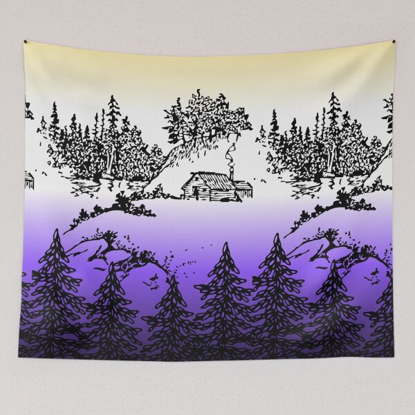 Item preview, Nonbinary Cottage in the Forest designed and sold by izzychar.