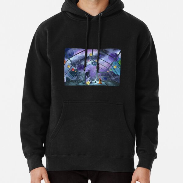 Stargazing the Night Light Cosmos Pullover Hoodie