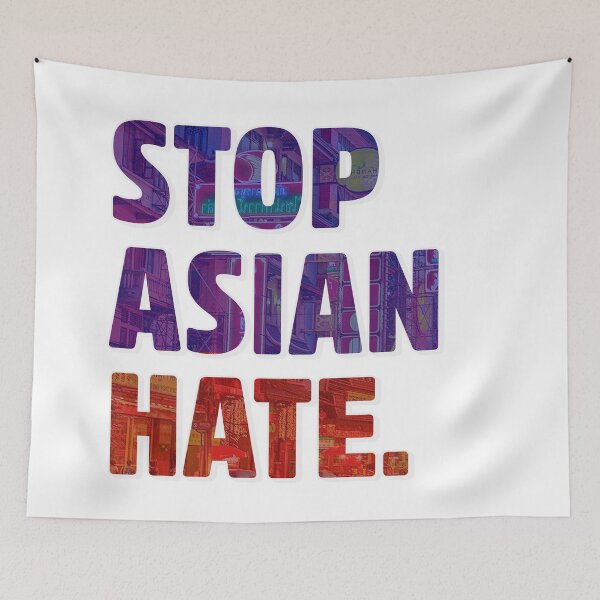 Item preview, Stop Discrimination Stop Asian Hate Love Not Hate designed and sold by StickerbashCo.