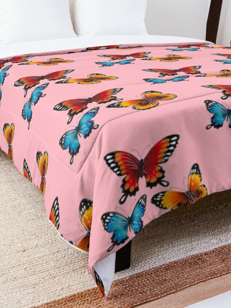 Discover Butterfly Color Print Quilt