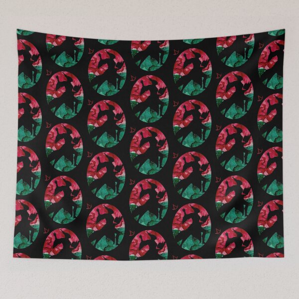 Item preview, FFXIV Summoner Silhouette v2 - Christmas Colours designed and sold by GingerCatGifts.