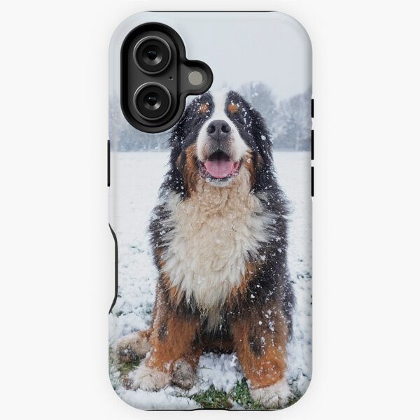 Item preview, Bernese Mountain Dog in the snow designed and sold by AlbertandOlly.