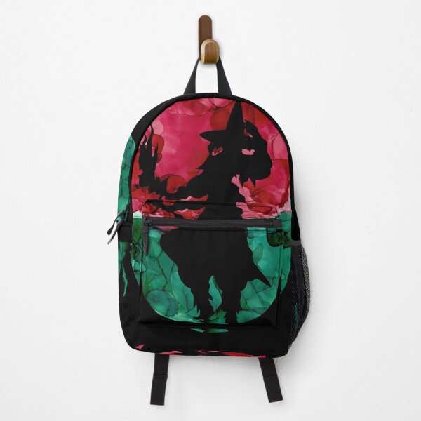 Item preview, FFXIV Black Mage Silhouette v2 - Christmas Colours designed and sold by GingerCatGifts.