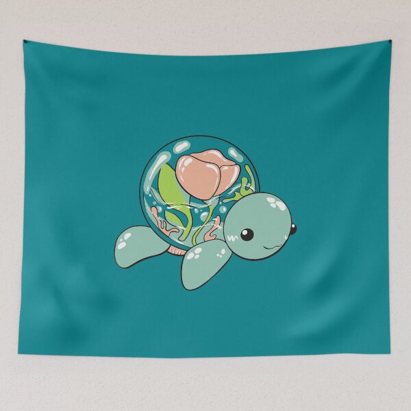 Item preview, Cute Ocean Turtle Topiary Rose Globe designed and sold by Vibbin4Life33.