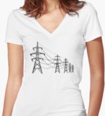 Pylons Women's Fitted V-Neck T-Shirt