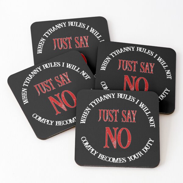 Item preview, I Will Not Comply Just Say No designed and sold by Momona-design.