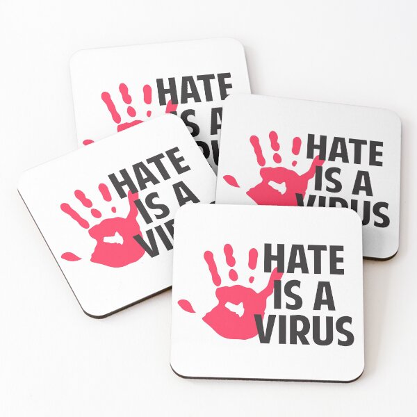 Item preview, Asians Are Not A Virus Love Over Hate Stop Asian Hate designed and sold by StickerbashCo.