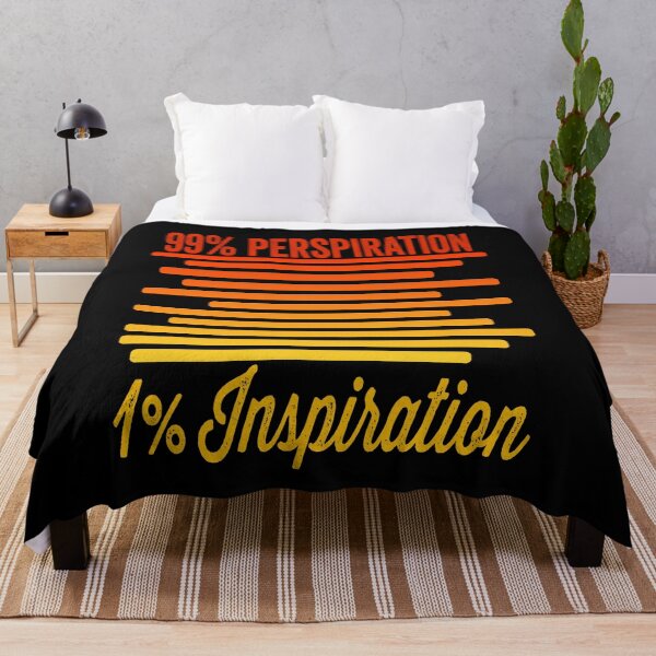 Item preview, 99% Perspiration 1% Inspiration-inspirational. designed and sold by DesignedBySnip.