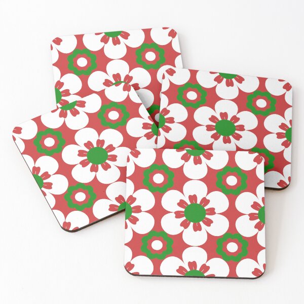 Item preview, Christmas Floral Pattern_Red Background 2 designed and sold by Rosinda.