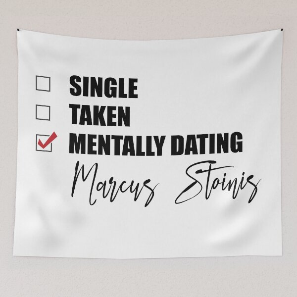 Item preview, Mentally Dating Marcus Stoinis designed and sold by Bend-The-Trendd.