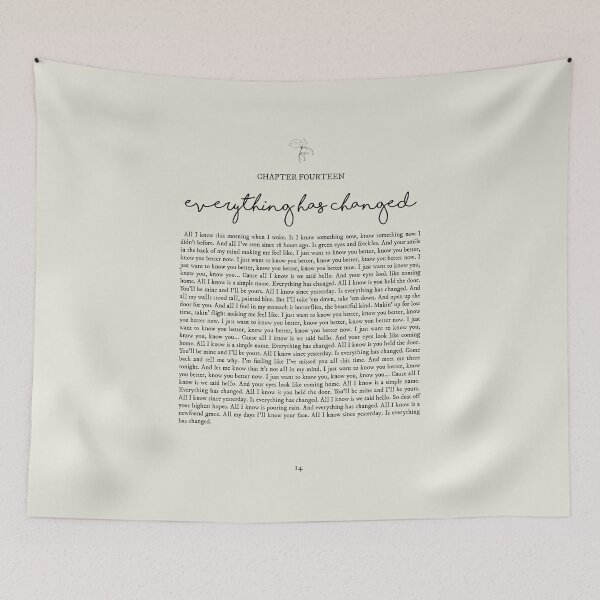Item preview, Everything Has Changed Lyrics designed and sold by queseraseraa.