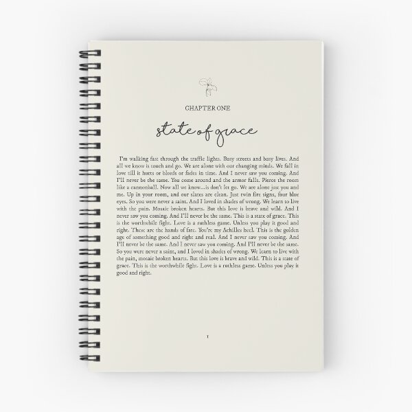 Item preview, State Of Grace Lyrics designed and sold by queseraseraa.