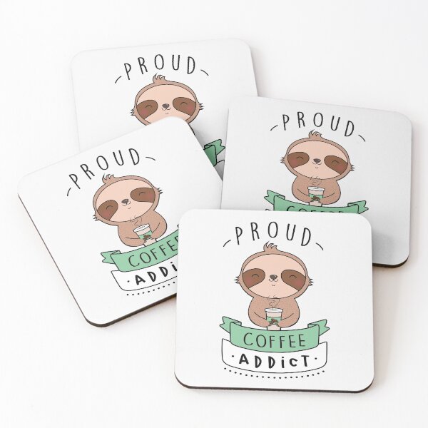 Item preview, Proud Coffee Addict - Sloth Edition designed and sold by mruburu.