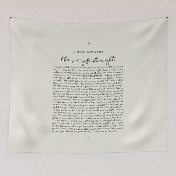 Item preview, The Very First Night Lyrics designed and sold by queseraseraa.
