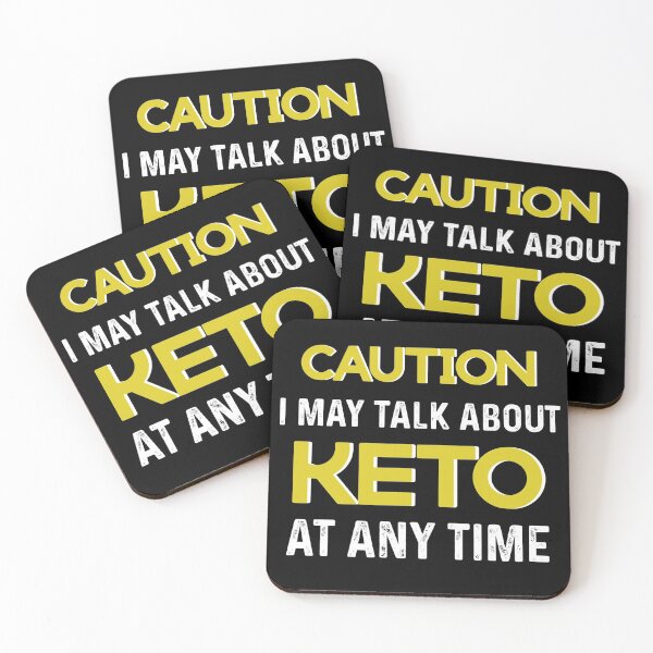 Item preview, Caution: I May Talk About Keto at Any Time. Hilarious Keto Diet gifts #KetoDiet #Ketosis #ketoholic designed and sold by AmazingEcraft.