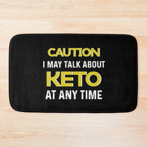 Item preview, Caution: I May Talk About Keto at Any Time. Hilarious Keto Diet gifts #KetoDiet #Ketosis #ketoholic designed and sold by AmazingEcraft.