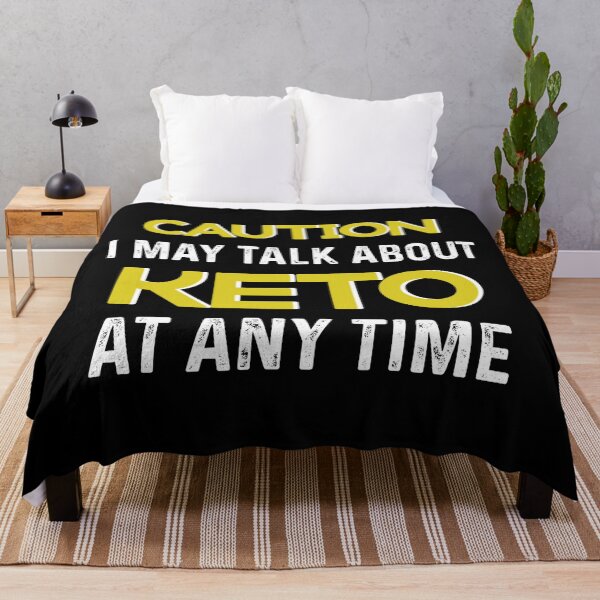 Item preview, Caution: I May Talk About Keto at Any Time. Hilarious Keto Diet gifts #KetoDiet #Ketosis #ketoholic designed and sold by AmazingEcraft.