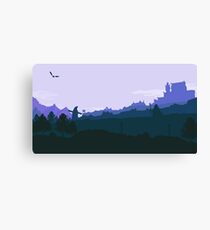Whiterun Skyrim - Blue Canvas Print
