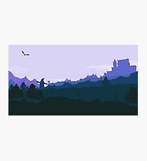 Whiterun Skyrim - Blue Photographic Print