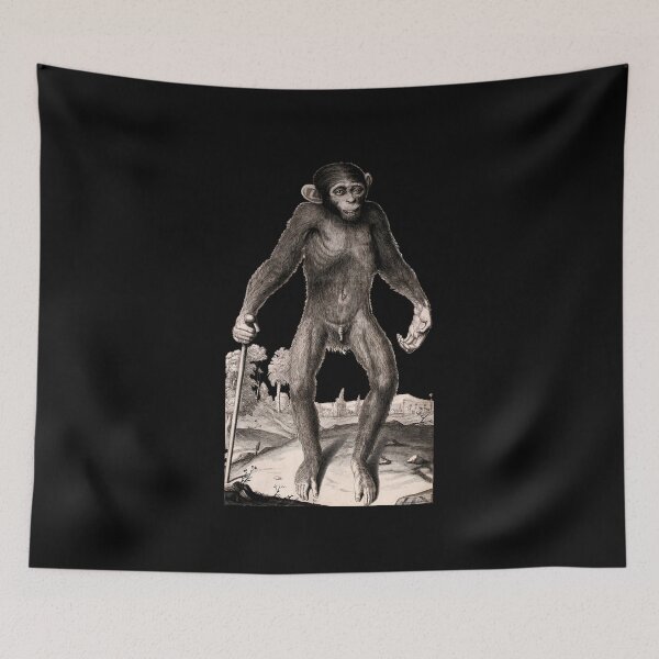 Item preview, Chimpanzee Standing in Landscape designed and sold by MyxTees.