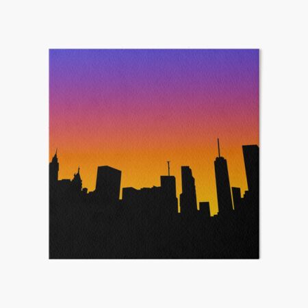 Artikel-Vorschau von Skyline von New York bei Sonnenuntergang, designt und verkauft von Briaking.