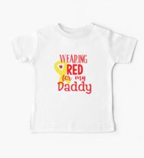 Wearing Red For My Daddy Baby Tee