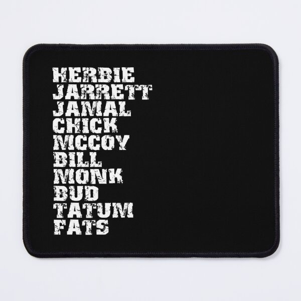 Item preview, Famous Influential Jazz Pianists List designed and sold by bauwau-design.