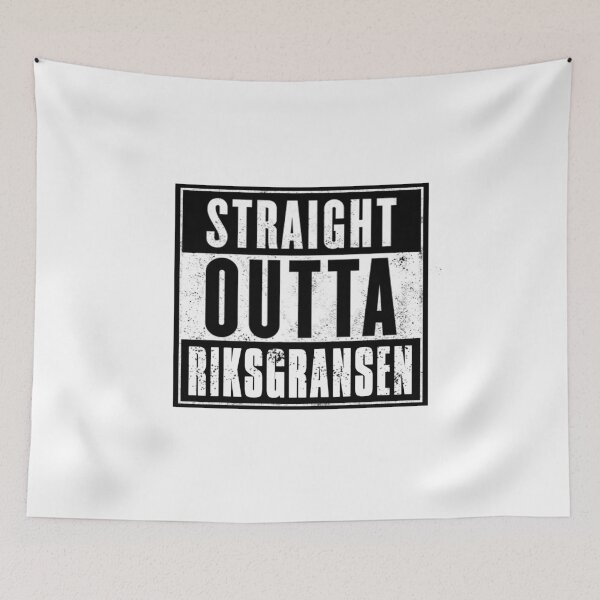 Item preview, Straight outta Riksgransen, Sweden Ski Resort designed and sold by Randy Cavill.