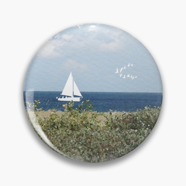 Item preview, Beach view with boat  designed and sold by Lorredraw.