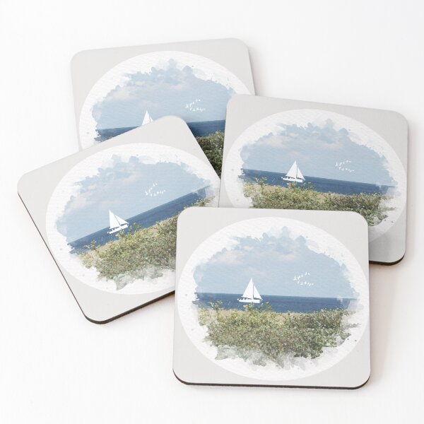 Item preview, Beach view with boat  designed and sold by Lorredraw.