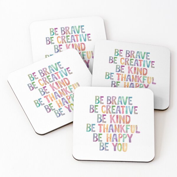 Item preview, Be Brave Be Creative Be Kind Be Thankful Be Happy Be You designed and sold by MotivatedType.