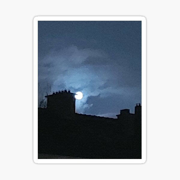 Full Moon Night Sticker