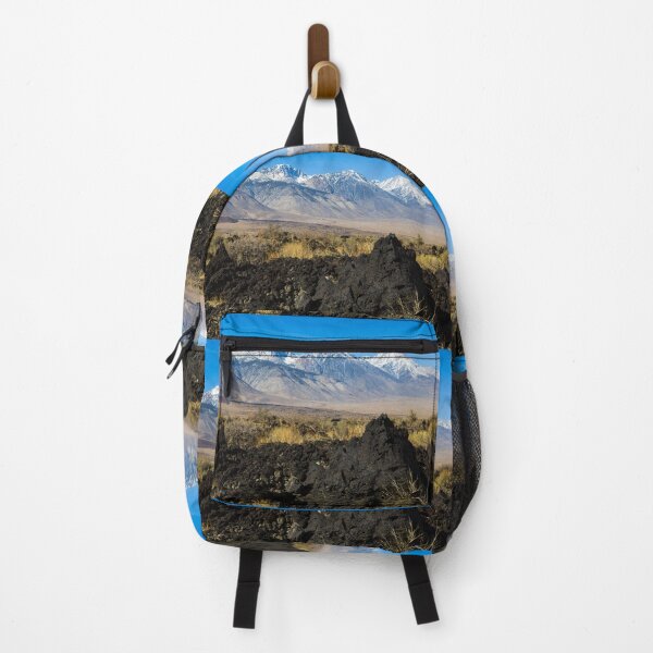 Item preview, Lava rock formation with mountains in distance along U.S. Highway 395, north of Independence, California, in the broad Owens Valley west of Death Valley designed and sold by OrcaNature.