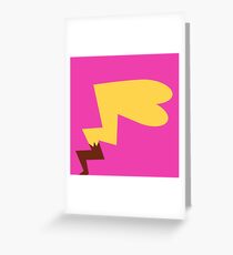 Female Pikachu Tail Greeting Card