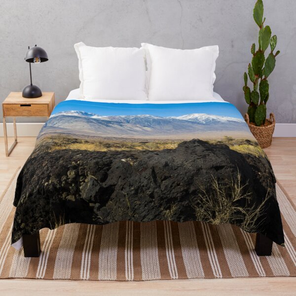 Item preview, Lava rock formation with mountains in distance along U.S. Highway 395, north of Independence, California, in the broad Owens Valley west of Death Valley designed and sold by OrcaNature.