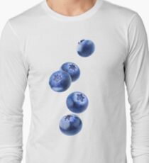 Falling blueberries Long Sleeve T-Shirt